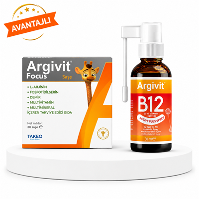 Argivit Focus 30 Saşe & Argivit B12 Active Plus Sprey 30 ml Fiyatları - Modern Eczane