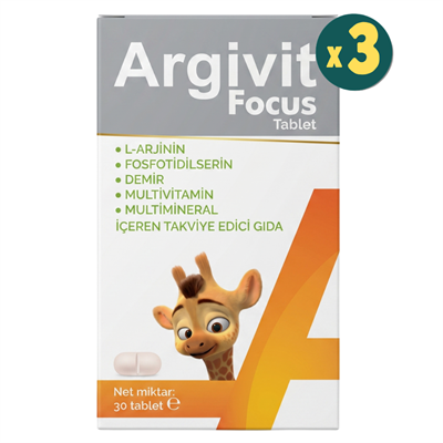 Argivit Focus 30 Tablet 3 AdetTakviye Edici Gıda Fiyatları - Modern Eczane