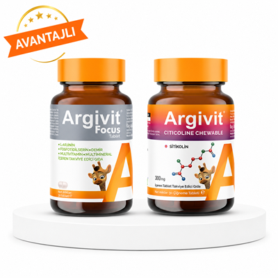 Argivit Focus 30 Tablet & Citicoline Chewable 30 Tablet Fiyatları - Modern Eczane