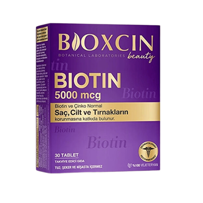 Bioxcin Biotin 5000 mcg 30 Tablet Fiyatları - Modern Eczane