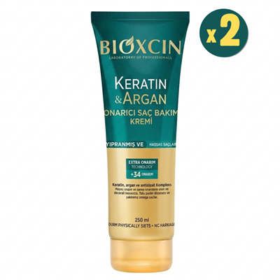 Bioxcin Saç Bakım Kremi Onarıcı Keratin & Argan 250 ml 2 Adet Fiyatları - Modern Eczane
