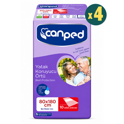 Canped Yatak Koruyucu 80x180 cm 10'lu 4 Adet Fiyatları - Modern Eczane