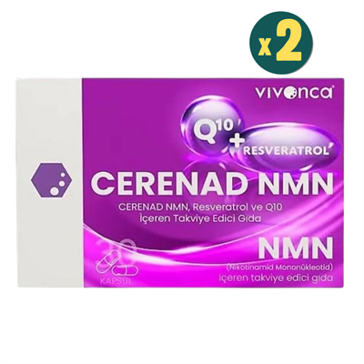 Cerenad NMN 30 Kapsül Resveratrol ve Koenzim Q10 2 Adet-  Modern Eczane