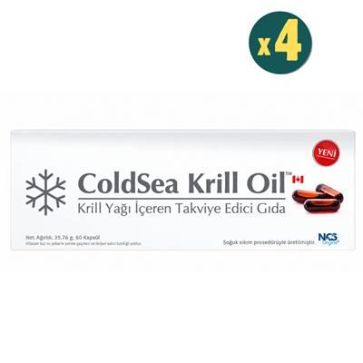ColdSea Krill Oil Omega 3 60 Kapsül 4 Adet Fiyatları - Modern Eczane