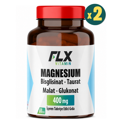 FLX Magnezyum Bisglisinat Malat Taurat Glukonat 60 Tablet 2 Adet Fiyatları - Modern Eczane