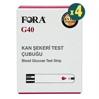 Fora G40 Kan Şekeri Test Stripi 50'li 4 Adet Fiyatları - Modern Eczane