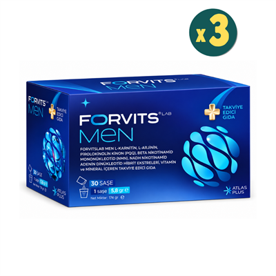 Forvits Lab Men 174 gr 30 Saşe 3 Adet Fiyatları - Modern Eczane