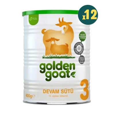 Golden Goat 3 Keçi Sütlü Devam Sütü 400 gr 12 Adet