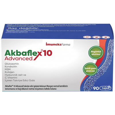 İmuneks Akbaflex10 Advanced 90 Tablet Fiyatları - Modern Eczane