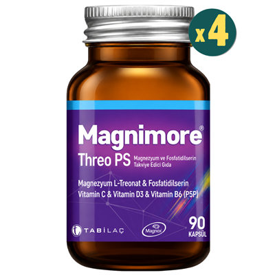 Magnimore Magnesium L-Threonate 90 Kapsül 4 Adet Fiyatları - Modern Eczane