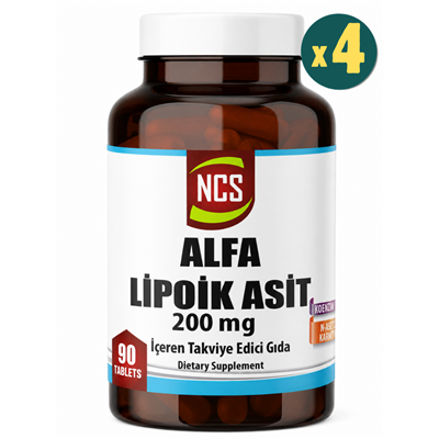 Ncs Alfa Lipoik Asit 200 Mg 90 Tablet 4 Adet Fiyatları - Modern Eczane
