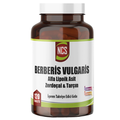 NCS Berberis Vulgaris Alfa Lipoik Asit Zerdeçal Tarçın 120 Tablet Fiyatları - Modern Eczane