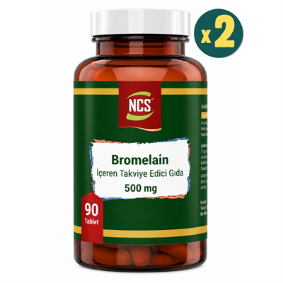 NCS Bromelain Ananas 500 mg 90 Tablet 2 Adet Fiyatları - Modern Eczane