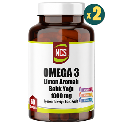 Ncs Limon Aromalı Balık Yağı 1000 Mg 60 Softgel 2 Adet Fiyatları - Modern Eczane