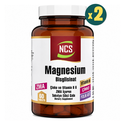 NCS ZMA Magnezyum Bisglisinat 60 Tablet 2 Adet Fiyatları - Modern Eczane