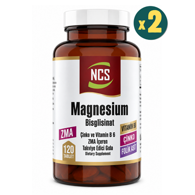 NCS ZMA Magnezyum Bisglisinat 120 Tablet 2 Adet Fiyatları - Modern Eczane