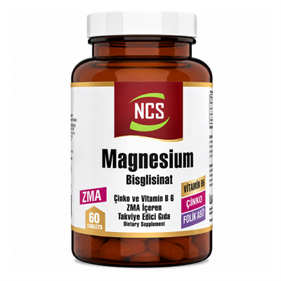 NCS ZMA Magnezyum Bisglisinat 60 Tablet Fiyatları - Modern Eczane