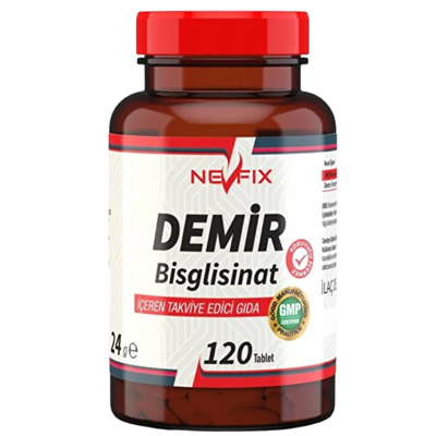 Nevfix Demir Bisglisinat 120 Tablet Fiyatları - Modern Eczane