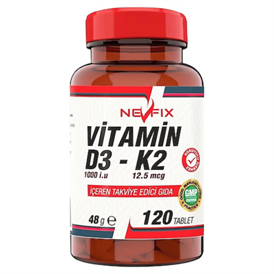 Nevfix Vitamin D3-K2 120 Tablet
