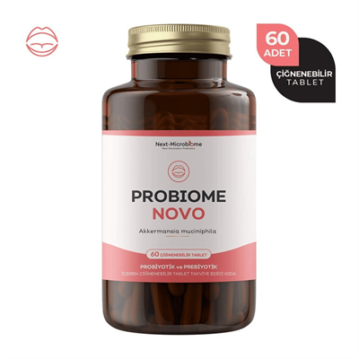 Next-Microbiome Probiome-Novo Probiyotik ve Prebiyotik 60 Çiğnenebilir Tablet