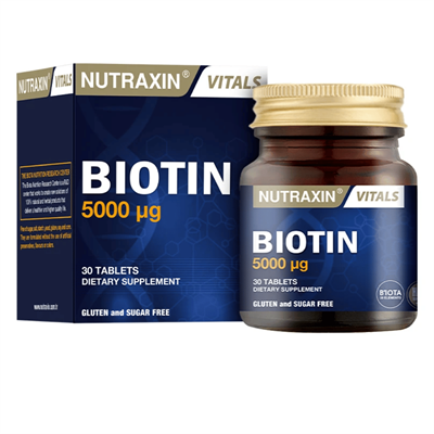 Nutraxin Biotin 5000 mg 30 Tablet Fiyatları - Modern Eczane