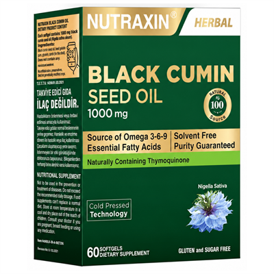 Nutraxin Çörek Otu Yağı 1000 mg 60 Kapsül Fiyatları - Modern Eczane