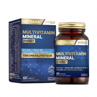 Nutraxin Multivitamin Mineral Energy 60 Tablet Fiyatları - Modern Eczane
