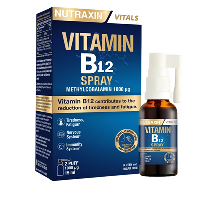 Nutraxin Vitamin B12 Sprey 15 ml Fiyatları - Modern Eczane