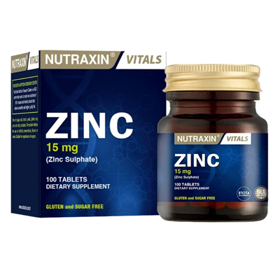 Nutraxin Zinc 15 mg 100 Tablet Fiyatları - Modern Eczane