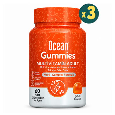 Ocean Gummies Multivitamin Adult 60 Jel 3 Adet Fiyatları - Modern Eczane