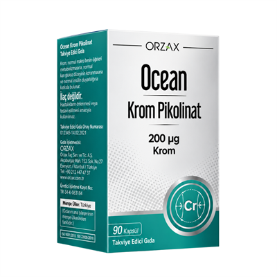 Ocean Krom Pikolinat 90 Bitkisel Kapsül Fiyatları - Modern Eczane