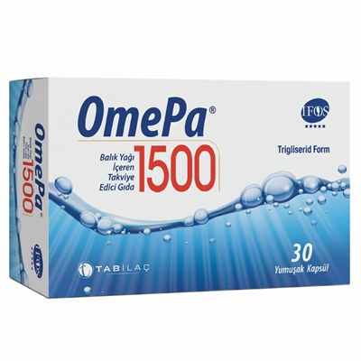 Omepa Balık Yağı 1500 mg 30 Yumuşak Kapsül Fiyatları - Modern Eczane