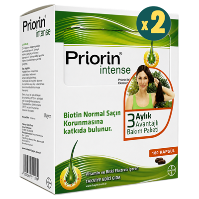 Priorin Intense 180 Kapsül 2 Adet Fiyatları- Modern Eczane