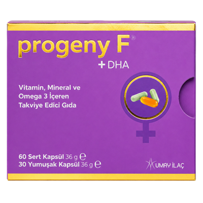 Progeny F + DHA 60 Sert Kapsül + 30 Yumuşak Kapsül Fiyatları - Modern Eczane