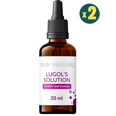 Raw Material Lugol's Solution %5 İyot Damlası 20 ml 2 Adet Fiyatları - Modern Eczane