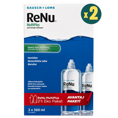 Renu Multiplus Lens Solüsyonu 360 ml - İkili Kofre 2 Adet Fiyatları - Modern Eczane