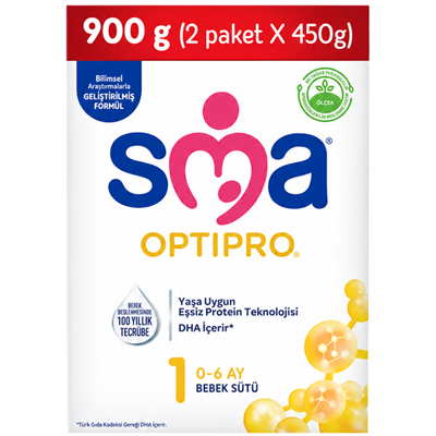 SMA Optipro 1 Devam Sütü 450 gr 2'li Fiyatları - Modern Eczane