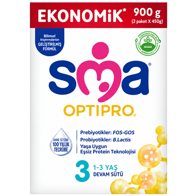SMA Optipro 3 Devam Sütü 450 gr 2'li Fiyatları - Modern Eczane