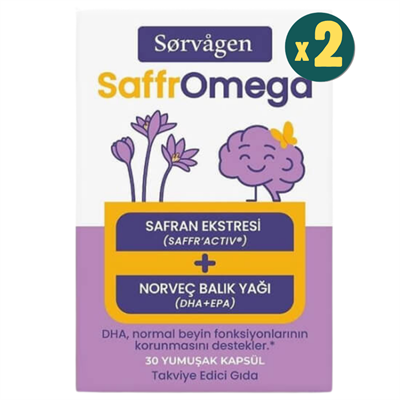 Sorvagen SaffrOmega Safran ve Omega3 30 Yumuşak Kapsül 2 Adet Fiyatları - Modern Eczane
