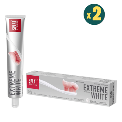 Splat Extreme White 2 Ton Beyazlatıcılı Diş Macunu 75 ml 2 Adet Fiyatları - Modern Eczane