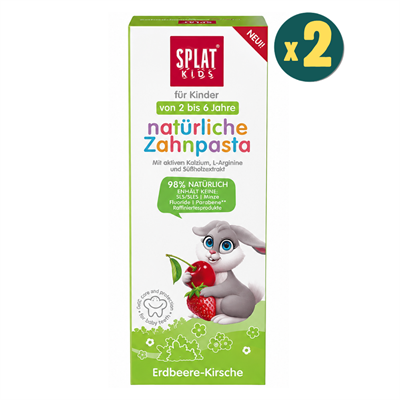 Splat Kids Natural Vişne ve Çilek Tadında 2-6 Yaş Diş Macunu 50 ml 2 Adet Fiyatları - Modern Eczane