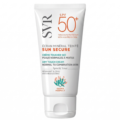 SVR Sun Secure Ecran Mineral Teinte Normal Ciltler SPF50 60 gr Fiyatları - Modern Eczane