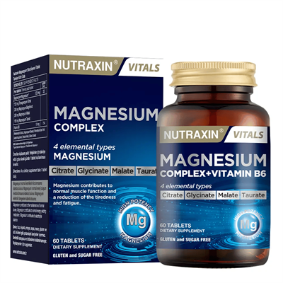 Toptan Nutraxin Magnesium Complex 60 Tablet – Modern Eczane
