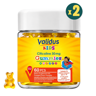 Validus Kids Citicoline 60 Gummies 2 Adet Fiyatları - Modern Eczane