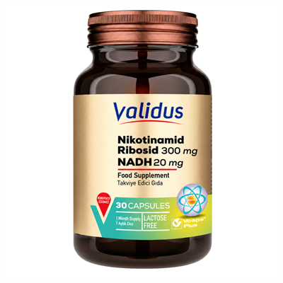 Validus Nikotinamid Ribosid + NADH 30 Kapsül Fiyatları - Modern Eczane