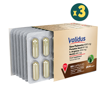 Validus Saw Palmetto 400 mg 60 Kapsül 3 Adet Fiyatları - Modern Eczane