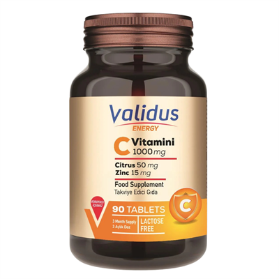 Validus Vitamin C 1000 mg 90 Tablet Fiyatları - Modern Eczane