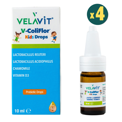 Velavit V-Coliflor Kids Drops 10 ml 4 AdetFiyatları - Modern Eczane