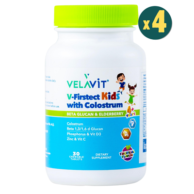 Velavit V-Firstect Kids with Colostrum 30 Tablet 4 Adet Fiyatları - Modern Eczane