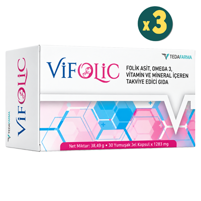 Vifolic 30 Yumuşak Kapsül 3 Adet Fiyatları - Modern Eczane